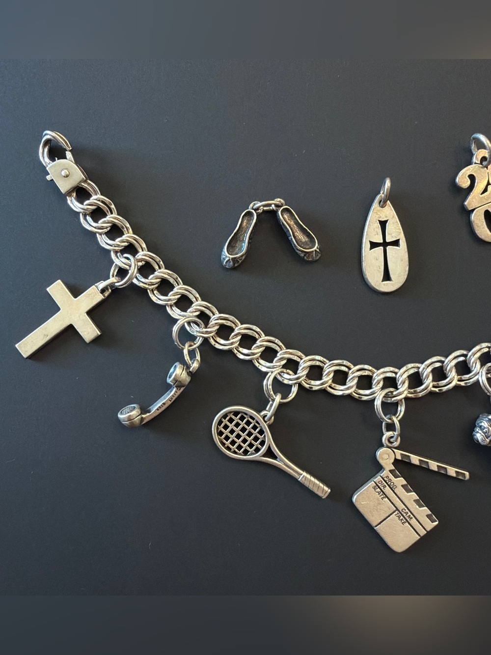 James Avery Charm Bracelet Ring and Pendant - Several Discontinued RARE BULLDOG - Picture 7 of 7